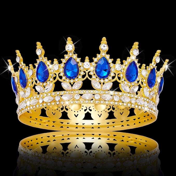 YOUlDIANZI Queen Crown Rhinestone Wedding Crowns and Tiaras for Women Costume Party Hair Accessories Princess Birthday Crown Crystal BridalCrown