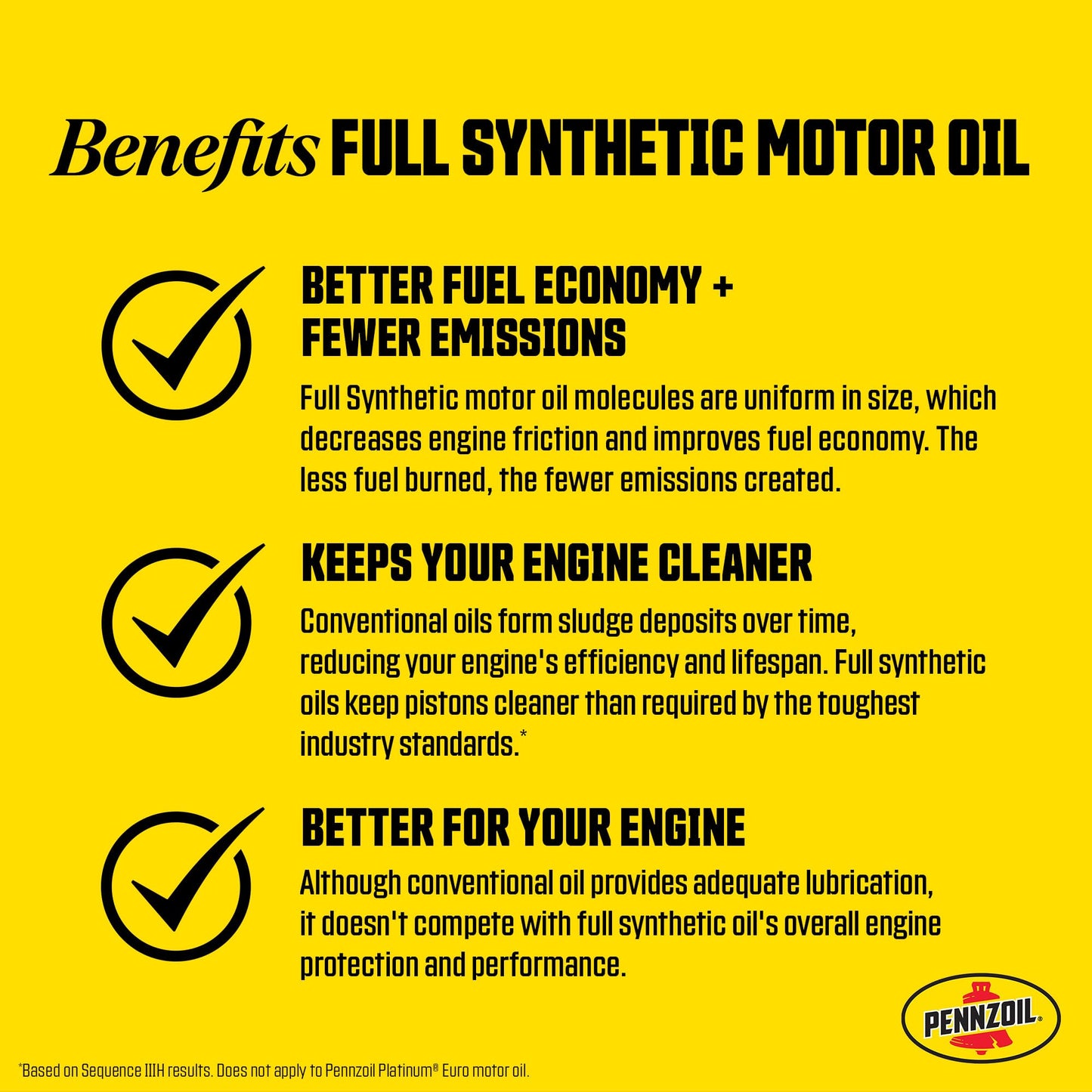 Pennzoil Ultra Platinum Full Synthetic 0W-40 Motor Oil, 1 Quart (6 Pack)