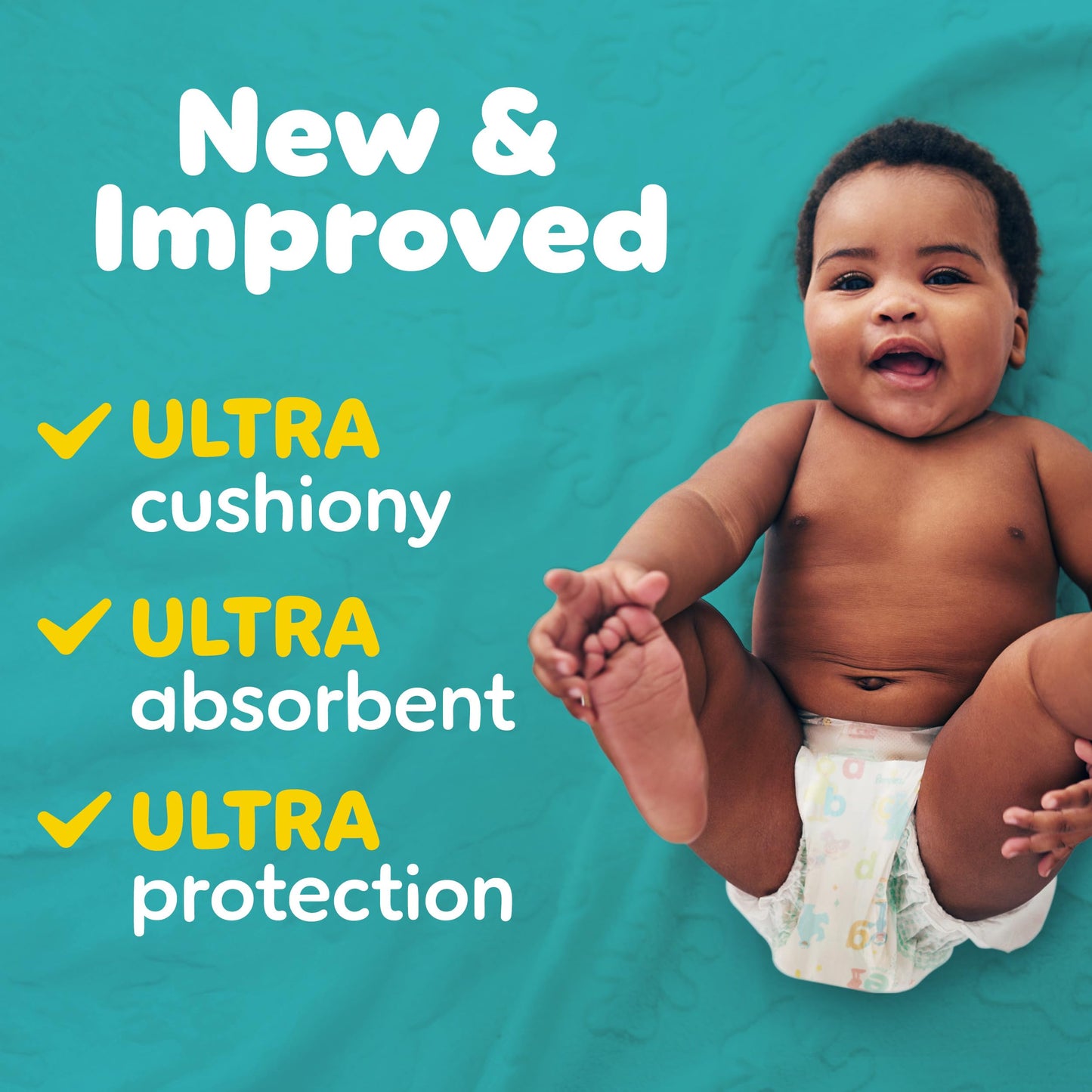 Pampers Diapers - Baby Dry - Size 1, 120 Count, Absorbent Disposable Infant Diaper (Packaging May Vary)