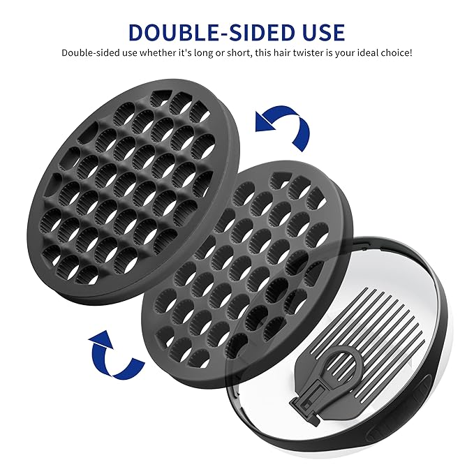 Silicone Curl Brush,Africa Comb,Magic Curly Hair Brush Twist Hair,Afro Pick,Men Women Boys Girls Wave Curler Tool,1 Set Black