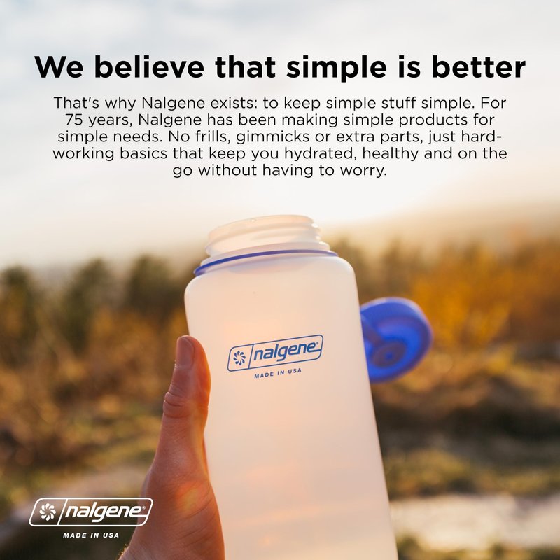 Nalgene Leak Proof Tritan BPA-Free Water Bottle - 32 oz Narrow Mouth - Made in the USA for Outdoor Use & Daily Hydration (Trout) (Pack of 6)