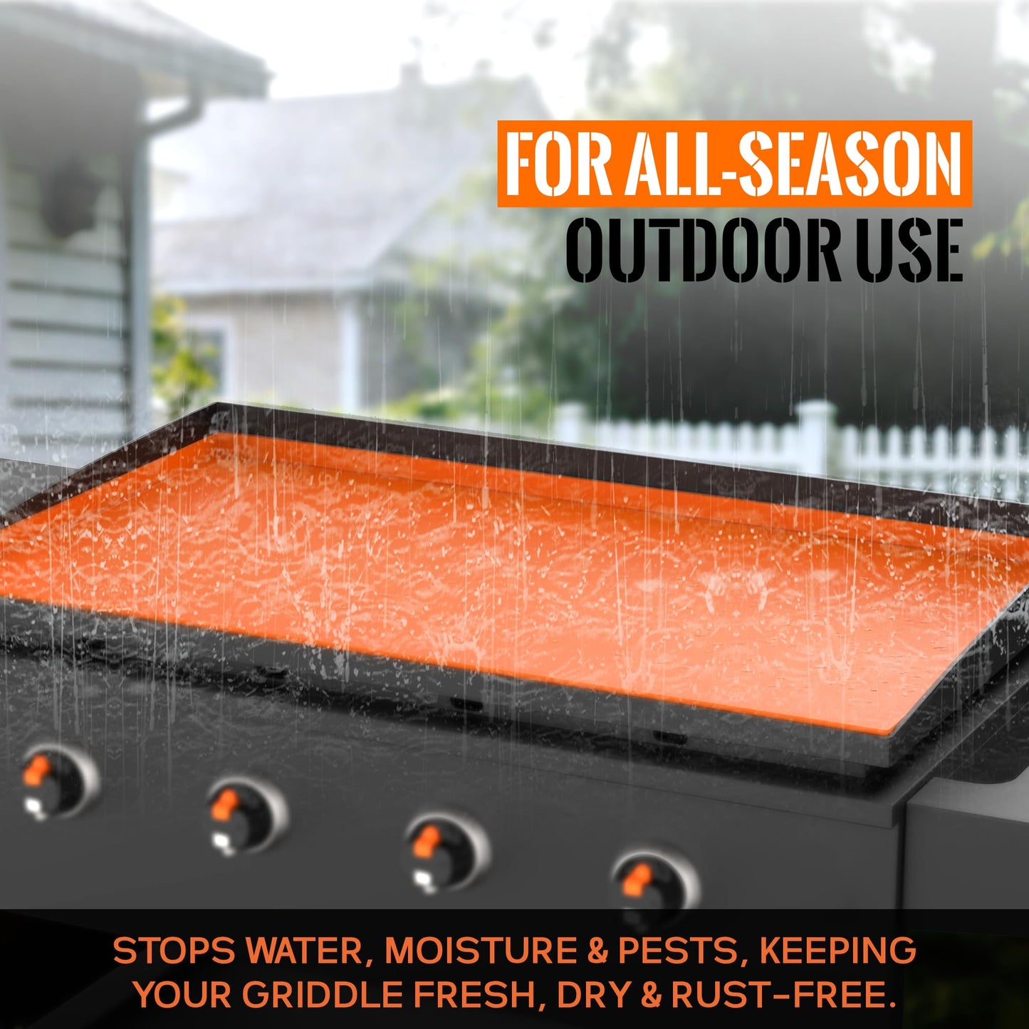 22” Silicone Griddle Mat for Blackstone - Heavy-Duty Food-Grade Griddle Cover & Full Surface Protection, Waterproof, Rust & Dust-Proof, Essential Blackstone Griddle Accessories for Outdoor BBQ