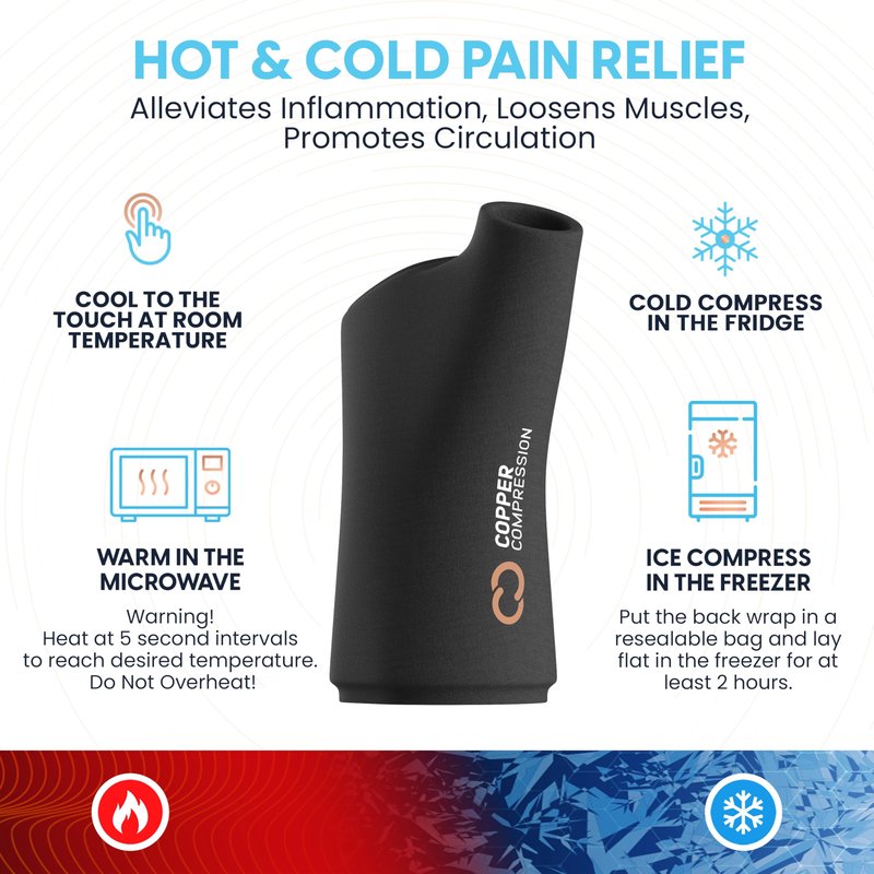 CopperFreeze™ Wrist Sleeve by Copper Compression. Hot & Cold Therapy Support for Pain, Swelling, and Injury Recovery. 360° Copper Infused Relief for Hands, Wrists, and Forearms
