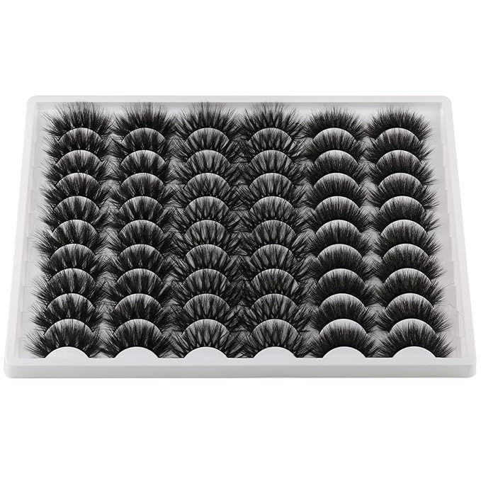 5D 20mm Lashes Faux Mink Eyelashes Fluffy Dramatic False Lashes Wholesale Pack