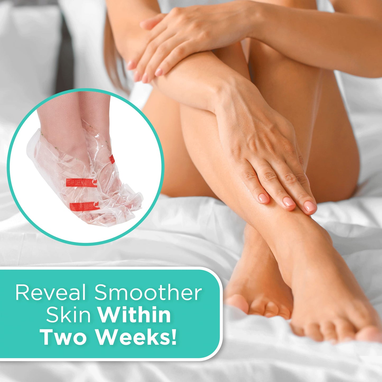 DERMORA Foot Peel Mask | Skin Exfoliating Foot Masks for Dry, Cracked Feet & Callus Removal | Dead Skin Exfoliator for Baby Soft Feet | Pack of 2 | Regular (Fits up to Men 10 / Women 11) | Original