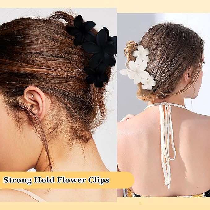 Ondder 4 Pcs Large Matte Non-Slip Claw Hair Clips for Thick Hair - Strong Hold Jaw Clips and Accessories for Women & Girls