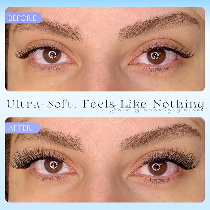 Natural Eyelash Clusters Lash Individuals DIY Lash Extension C-curly Cluster Eyelash Extensions Lash Clusters Wispy 8-16MM by Newcally