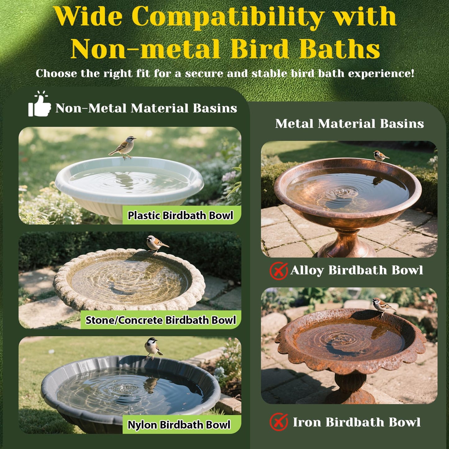 3Pcs Bird Bath Copper Purification Disk 99.99% Pure Copper Water Cleaning Discs 0.6mm Physical Clean Water for All-Season Universal Natural Fit for Outdoor Birdbaths, Bowls, Garden Fountain(Butterfly)
