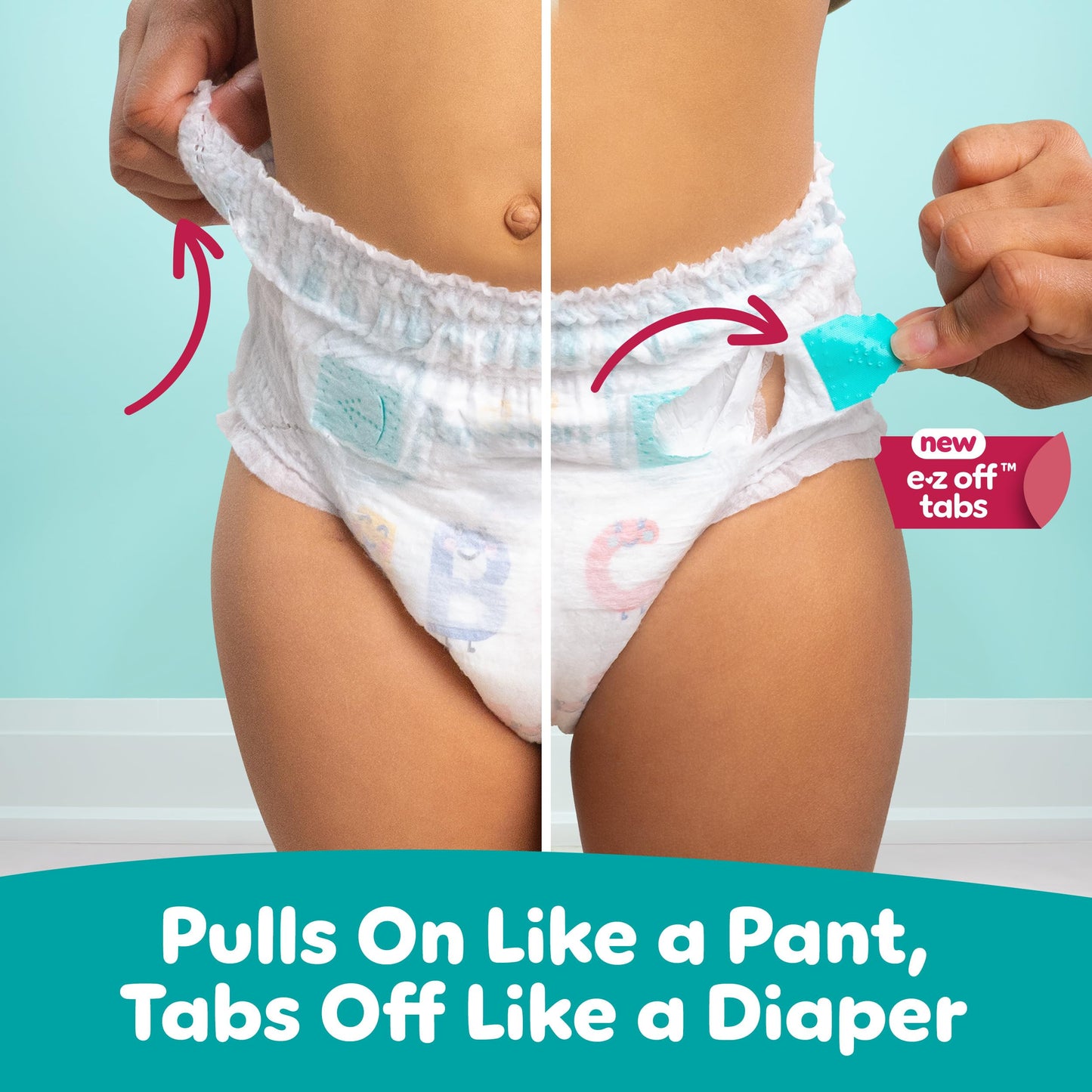 Pampers Diapers - Cruisers 360 - Size 6, 104 Count, Babyproof up to 100% Leakproof Pull-On Diaper