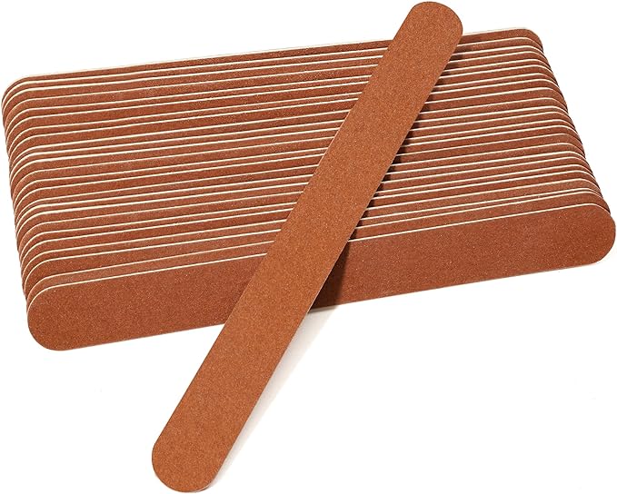 Canvalite Nail File Large Emery Boards for Nails, 180 Grit Nail Files for Natural Nails, Thin Emory Nail File Pack Manicure Tool for Home Use 25PCS