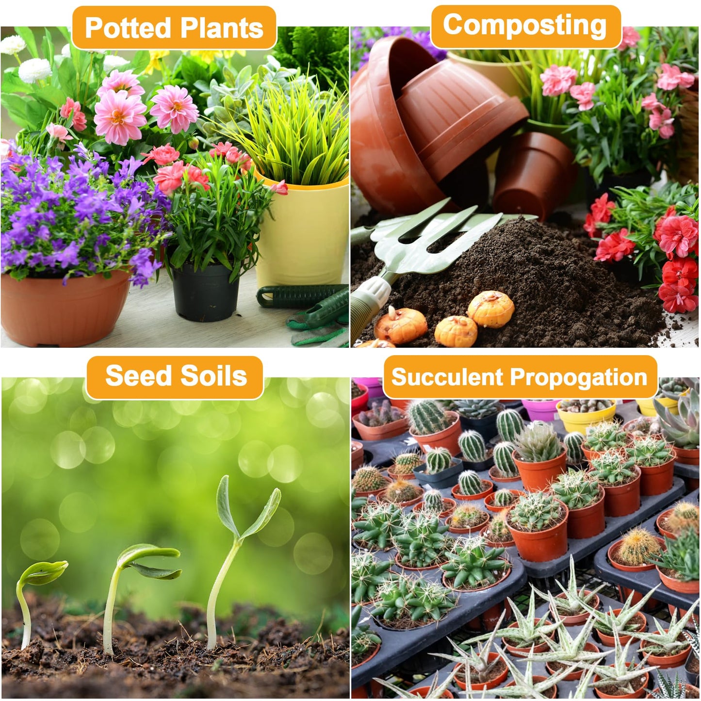 Organic Coco Coir 6 Pcs Compressed Coconut Coir Bricks Coconut Fiber Husk Substrate Mulch Coconut Bark Core Growing Medium Peat Moss Soil High Nutrition for Plants Gardening Seed Starting Soil Mix