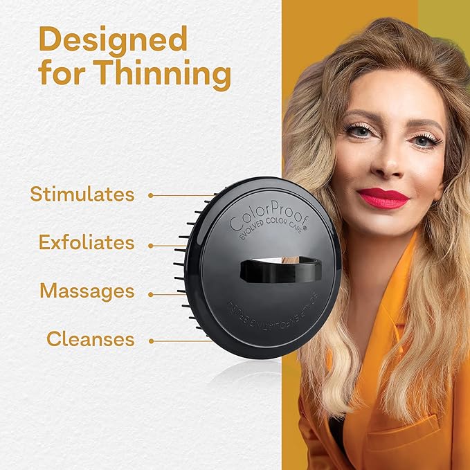 Colorproof Scalp Brush for Thinning Hair, Scalp Exfoliator Brush for Thicker-Looking Hair Ã¢ÂÂ Encourages Hair Growth & Removes Buildup