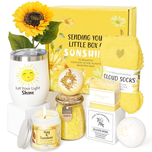 Birthday Gifts for Women, Unique Relaxing Spa Gift Baskets for Women Self Care Gifts Get Well Soon Gifts Christmas Gifts for Best Friends Bestie Sister Mom Her Female