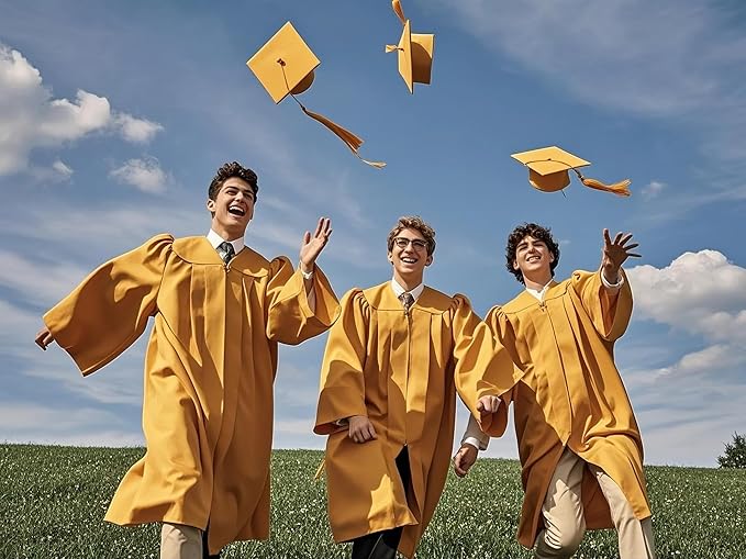GradPlaza Matte Graduation Cap 2025 and 2026 Tassel Adult Graduation hat for High School College