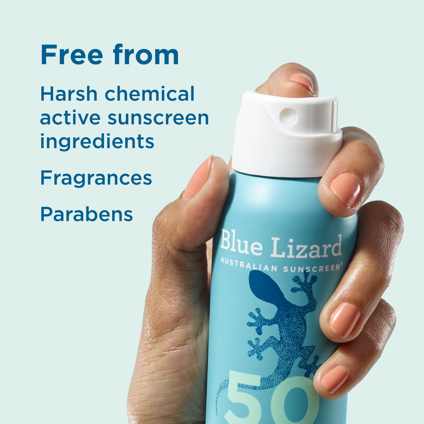 Blue Lizard Mineral Sunscreen Spray, SPF 50+ | Zinc Oxide Formula | Water-Resistant | Dermatologist-Recommended | 5 fl oz Pack of 2