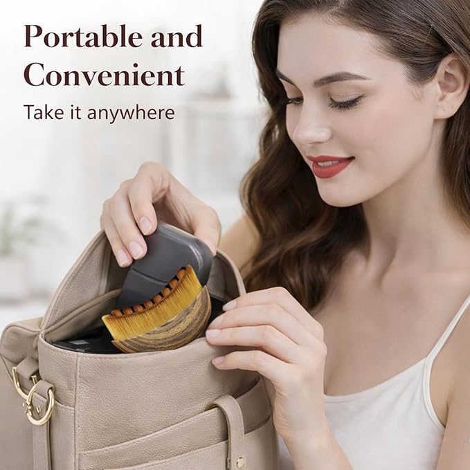 Premium Lymphatic Contour Face Brush New 2-in-1 for Sculpting, De-Puffing & Relieve Tired Face - 100% Ultra-Fine Bristle & Hypoallergenic Ergonomic Curve Lymphatic Drainage Massager for Face & Body