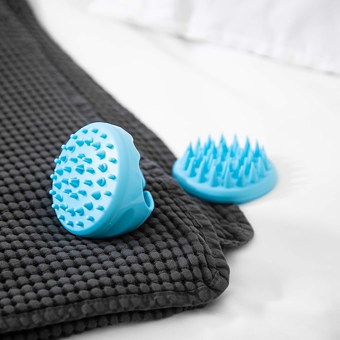 Hair Scalp Massager and Shampoo Brush - 2-Pack Silicone Scalp Scrubber for Shower and Dandruff Removal - Ergonomic Design Hair Brush for Wet and Dry Use - Encourages Hair Growth