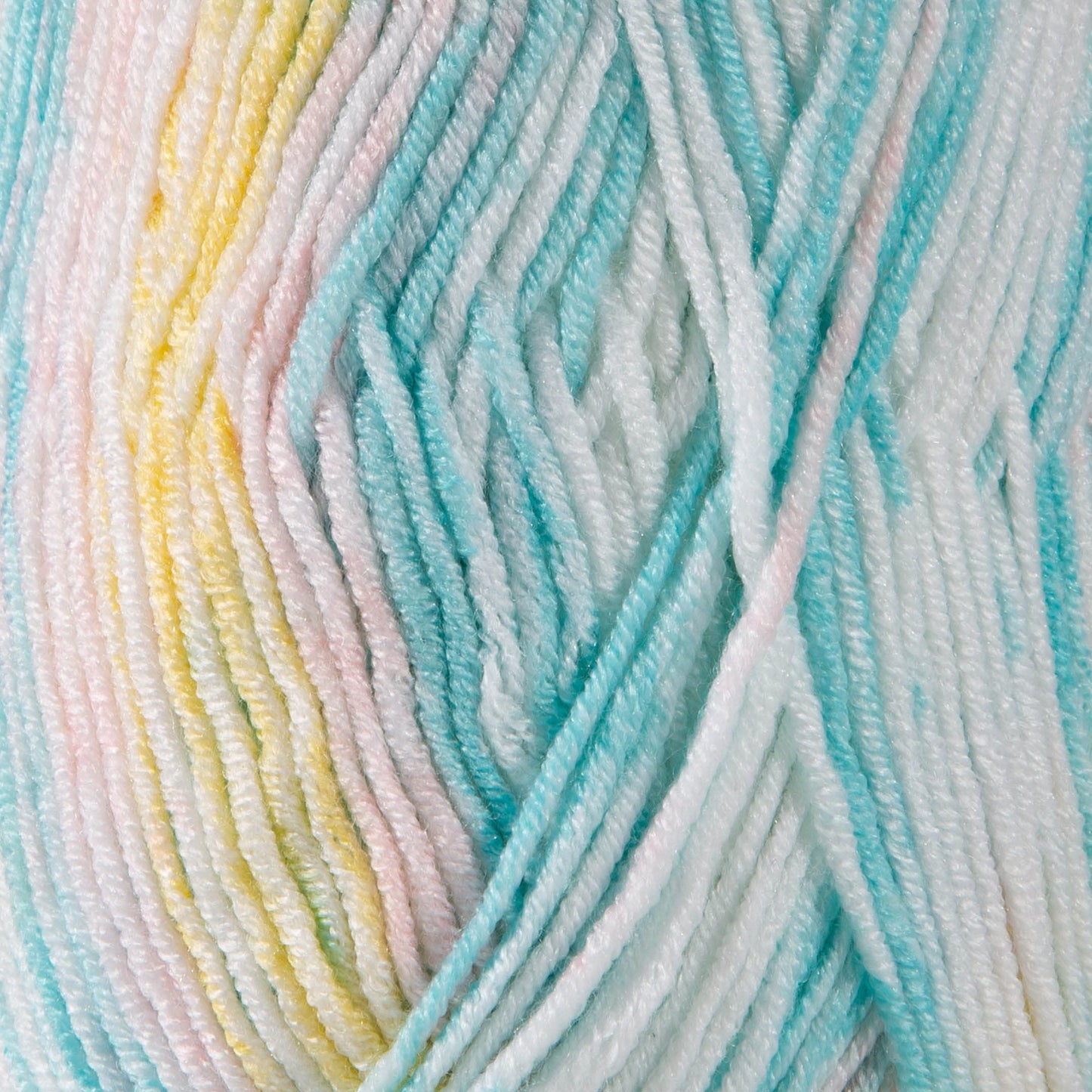 3 Skeins of Sensy Softee Baby Yarn, 3.5 oz, 275 Yards, Gauge 3 Light (Turquoise Yellow Batik)