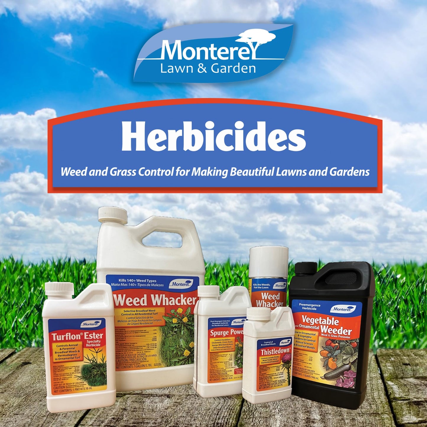 Monterey Thistledown Bundled with Measuring Spoon - Weed Killer Thistle and Clover Control Concentrate - 8 oz