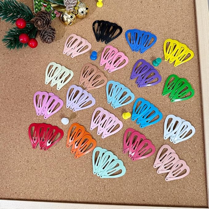 heart Hair Clips for Toddlers,Colorful Cute Lovely Non-slip Hair Barrettes Hair Accessories for Women Girls（100 Pcs ）