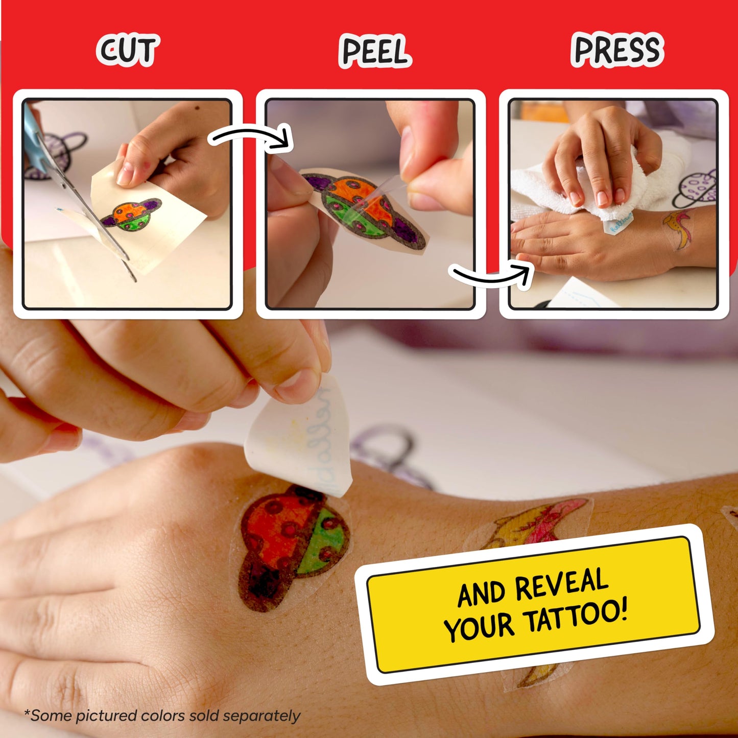 Hello Blink Tattoo Maker Create and Print Custom Temporary Body Art for Kids Ages 8+ – DIY Activity for Parties, Gifts & Creative Fun