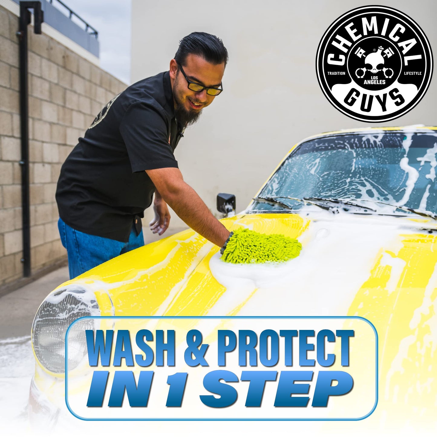 Chemical Guys HydroSuds Ceramic Shine High Foaming Car Wash Soap - Foam Cannon Soap, Works with Foam Guns or Bucket Washes Safe for Cars, Trucks, Motorcycles, RVs, & More, Berry Scent - 64 fl oz