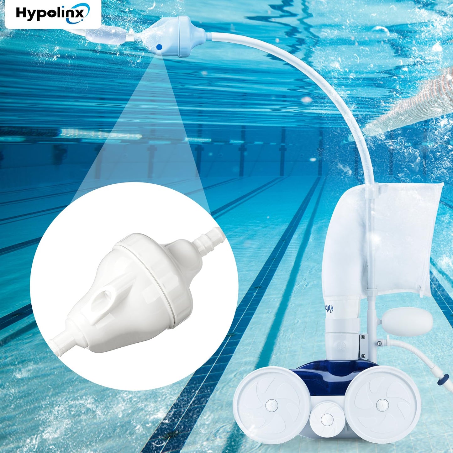 Hypolinx Upgraded Polaris G52 Backup Valve Replacement Kit for Polaris Pool Cleaner 280, 180, 380, 480, with High-Strength Gears and Crack-Resistant Case Kit for Polaris Pool Cleaner