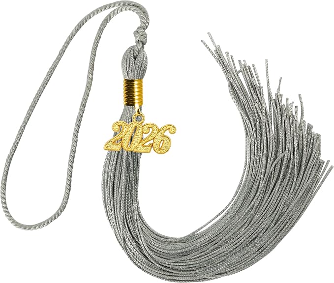 GraduationMall Single&Multiple Color Graduation Tassel with 2026 Year Charm 9"