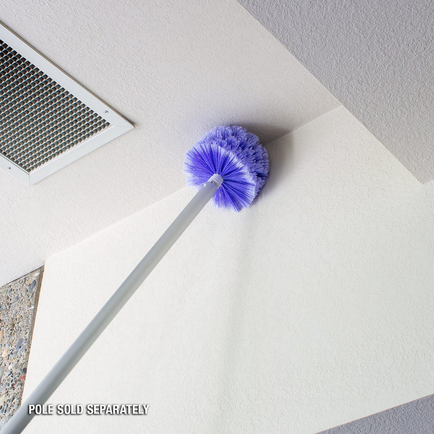 Poolmaster Cobweb Brush, Indoor and Outdoor Spider Web Remover for Ceilings, Corners, Patios and Pool Cages, Fits Standard Pole