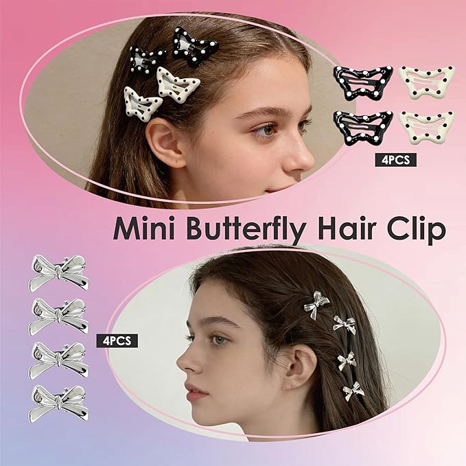 Hair Accessories Kit, Bobby Pins Hair Pins Hair Net Hair Clips and Hair Ties Hair Bands, Hair Kit for Dances Ballet Competition with Hair Accessories Organizer (PINK)