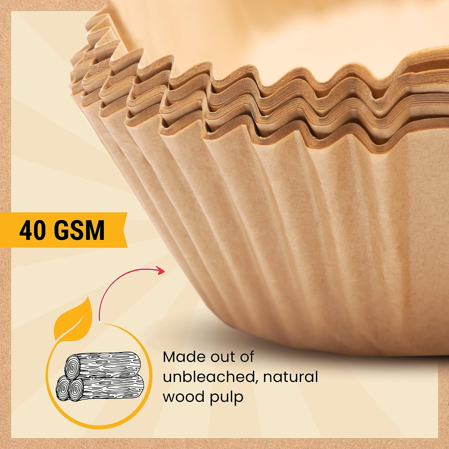 250 pcs Air Fryer Liners, Disposable Airfryer Paper Liners – Non-Stick and Oil Proof for Easy Cleanup, Great for Oven, Pans & Baking – 8” Square for 5-8 qt Basket by Baker's Signature