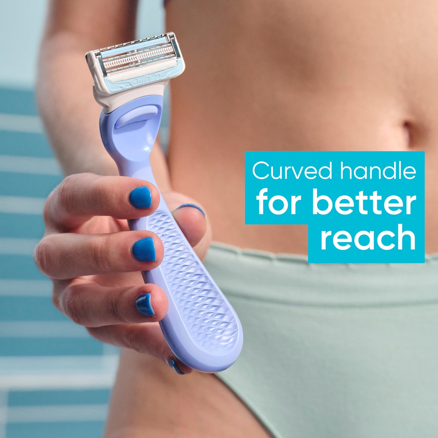 Gillette Venus Intimate Grooming Razors for Women, 6 Razor Blade Refills, Bikini Razors for Women