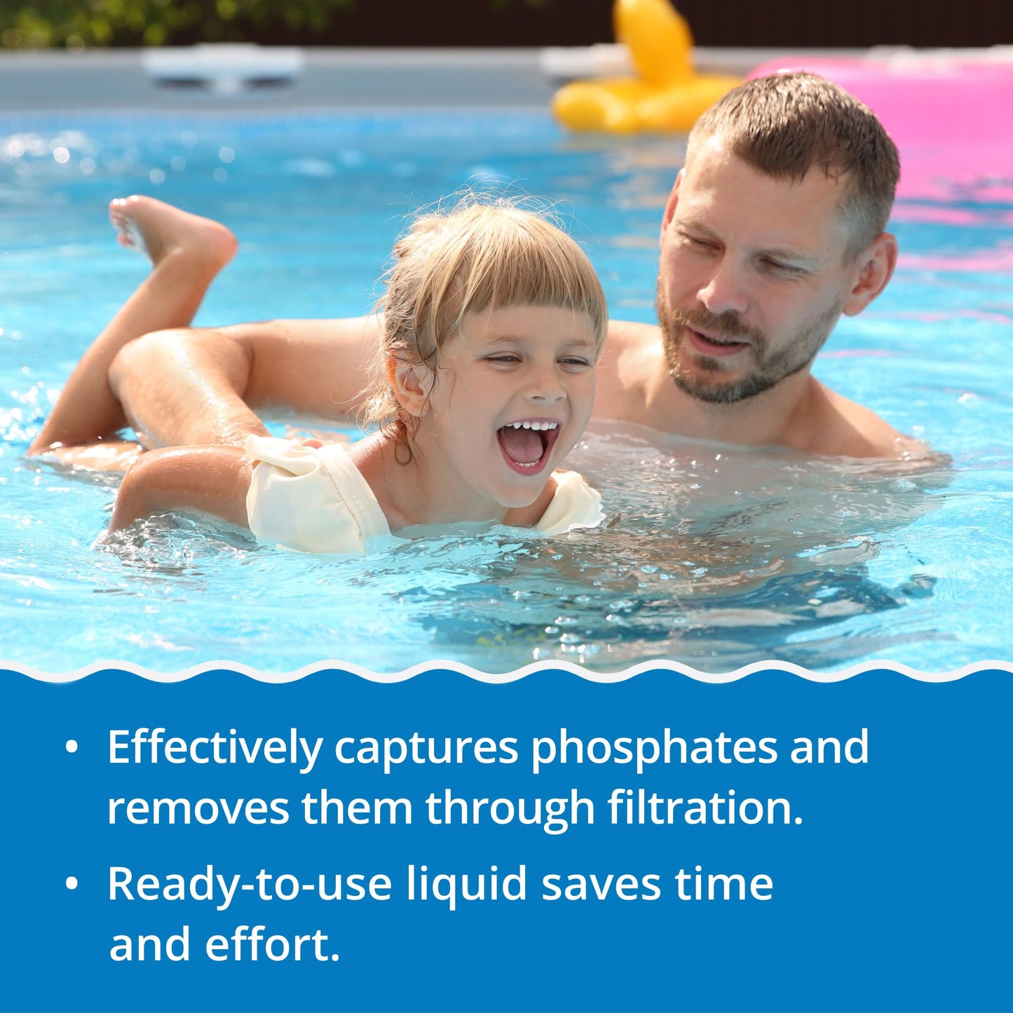 In The Swim - No Phos - Fast-Acting Phosphate Remover for Clear, Balanced Water - 3 Liter