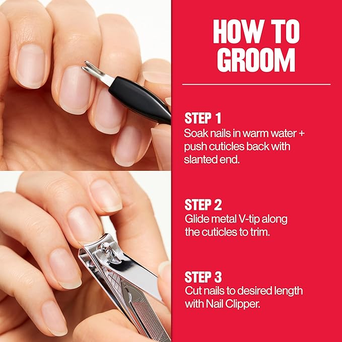 Revlon Mini Nail Clipper, Nail Care Tools, Curved Blade for Trimming & Grooming, Easy to Use (Pack of 2)
