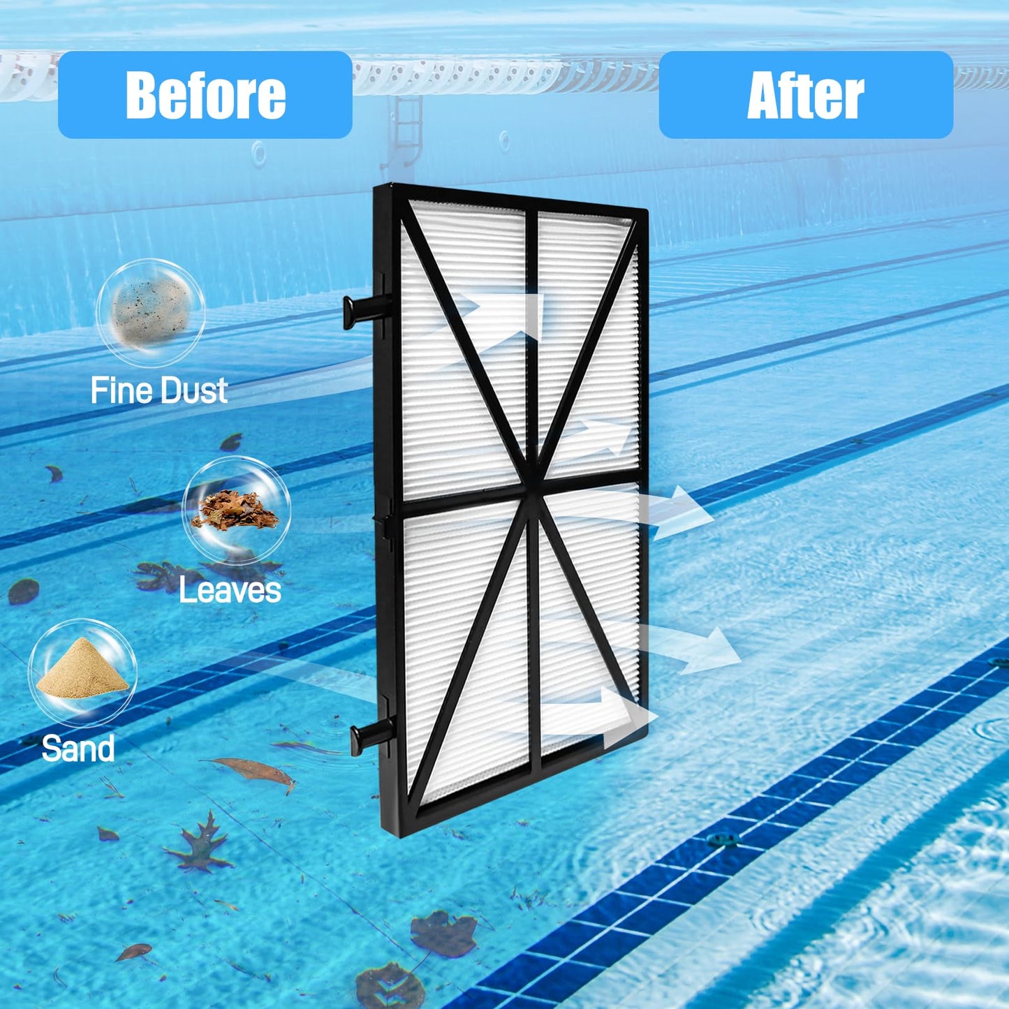 Funmit Ultra Fine Cartridge Filter Replacement for Dolphin Nautilus CC Plus, M200 / M400 / M500 Robotic Pool Cleaner Parts, Replaces Part # 9991432-R4, 4 Pack