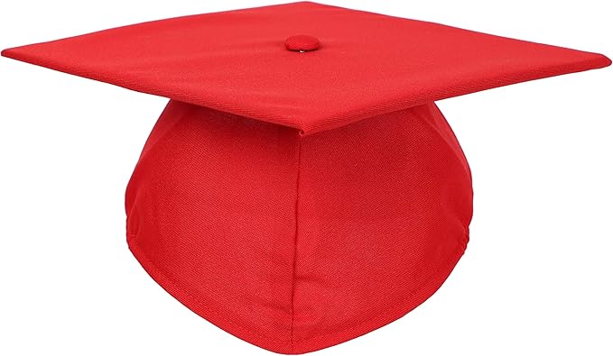 Unisex Adult Matte Graduation Cap with Tassel Year Charm