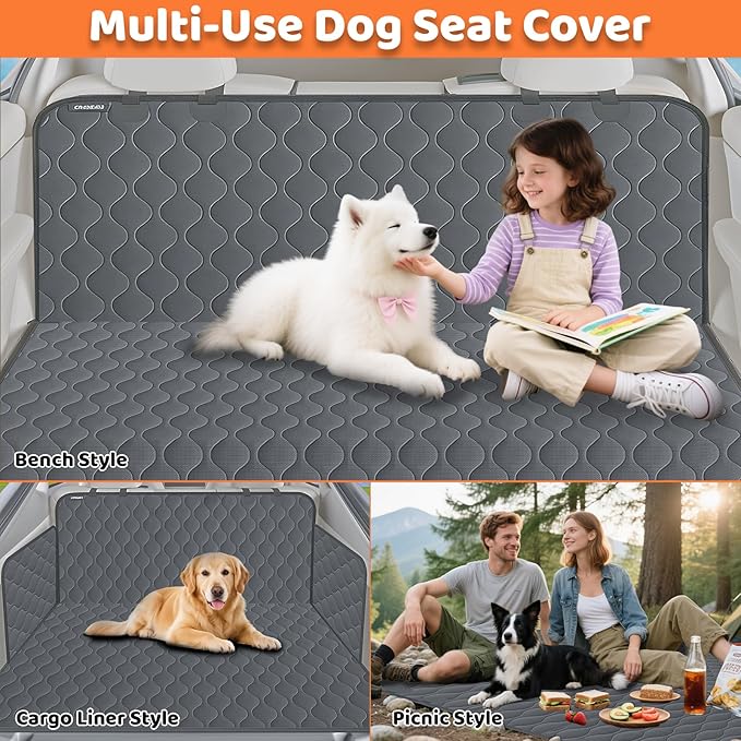 URPOWER Dog Car Seat Cover for Back Seat - Waterproof Car Seat Protector for Child Carseat & Pets, Nonslip Car Seat Covers for Cars, SUVs & Small Trucks