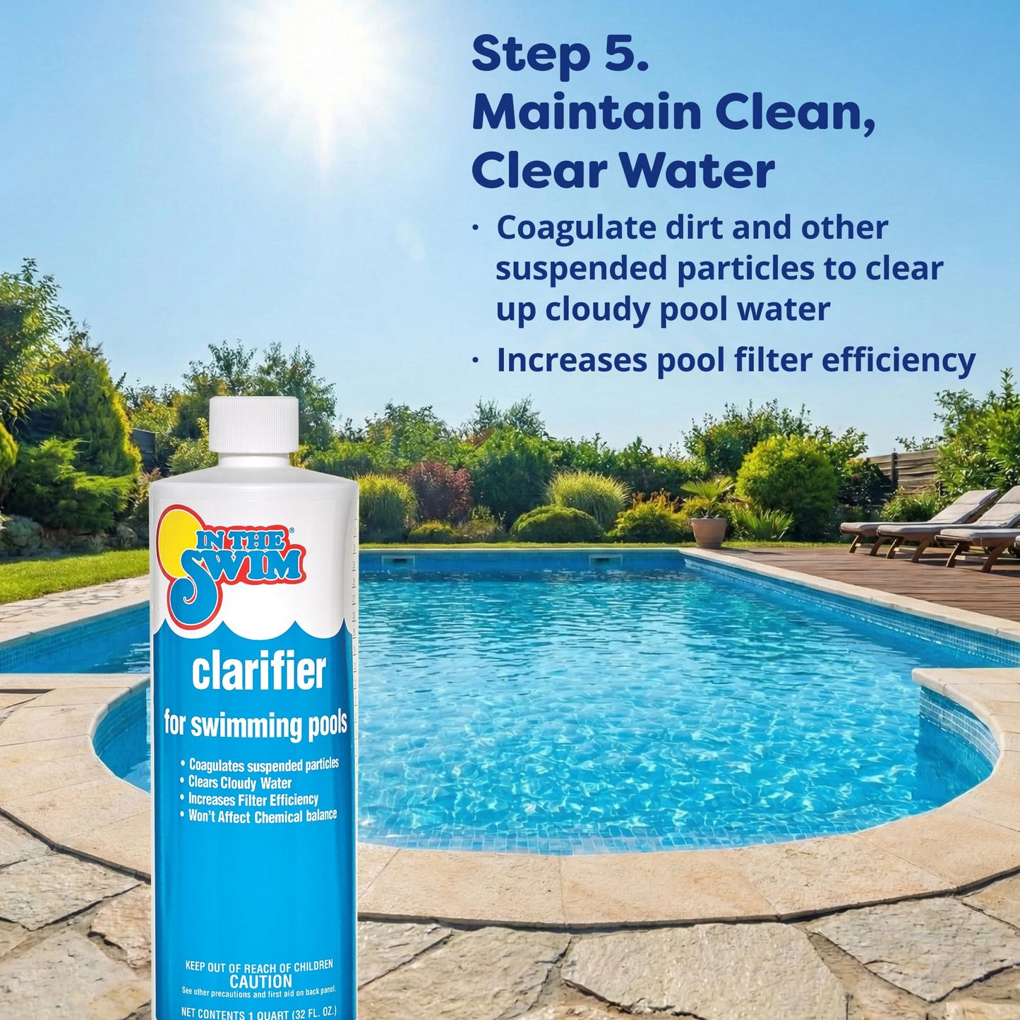 In The Swim Opening Kit and Chlorine Bundle - Pre-Measured Opening Kit for Easy Use - 25 Pound Bucket of 3-Inch Stabilized Chlorine Tablets - Inground and Above Ground Pools Up to 15,000 Gallons
