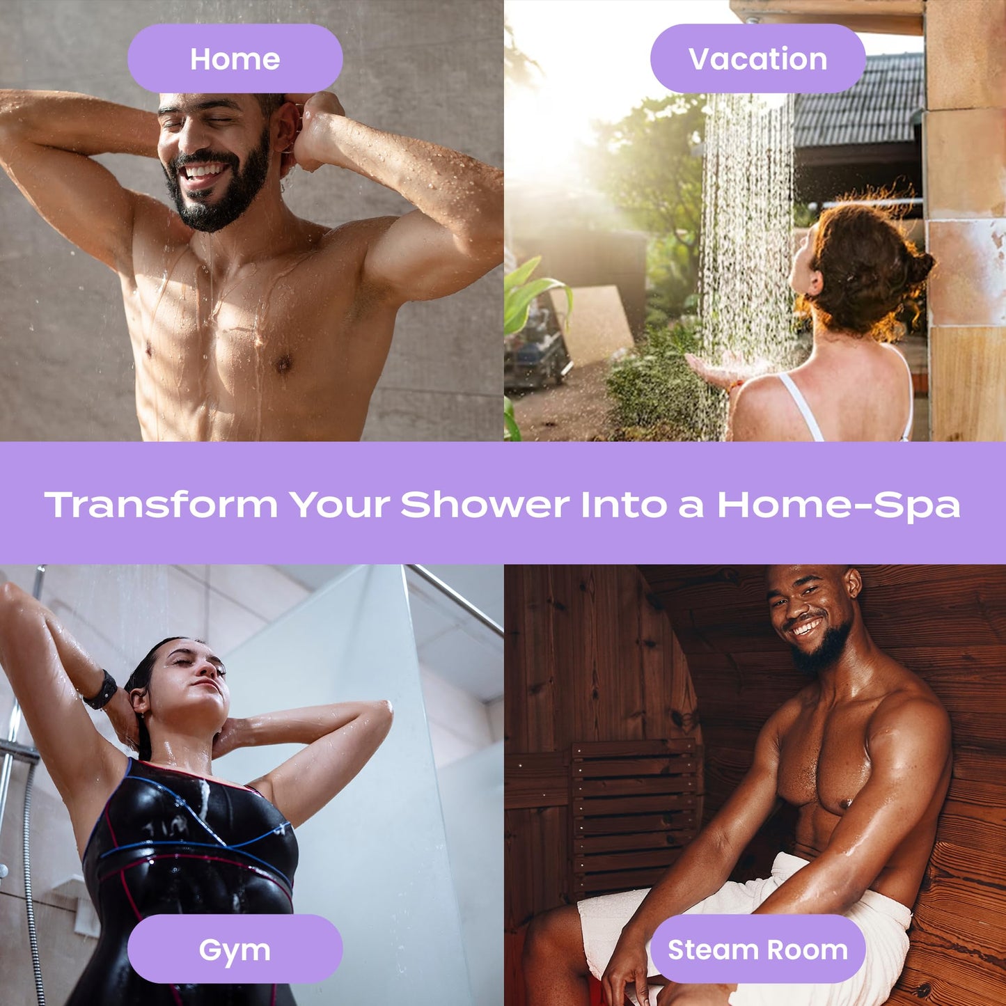 Body Restore Shower Steamers Aromatherapy 15 Pack - Birthday Gifts for Women, Men, Travel Essentials, Stress Relief, Relaxation, Self Care, Bath Bombs - Lavender