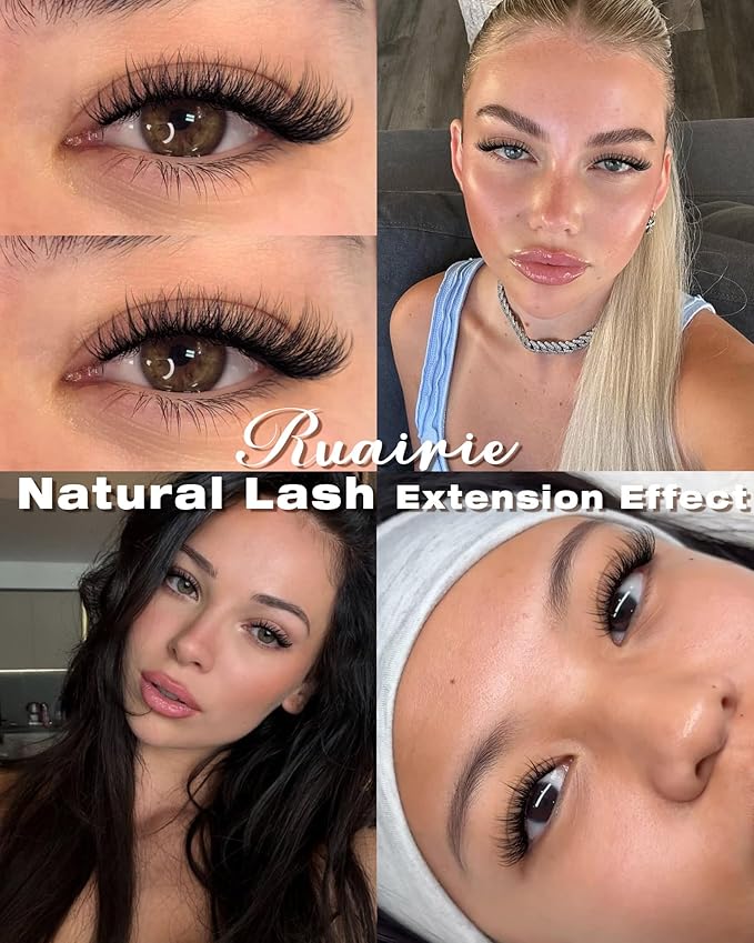Wispy Lash Clusters Fluffy Eyelash Clusters 8-16mm Natural Cluster Eyelash Extension Spider Lashes Clusters CD Curl Individual Lashes Thin Soft Band Cluster Lashes for Comfortable Wear
