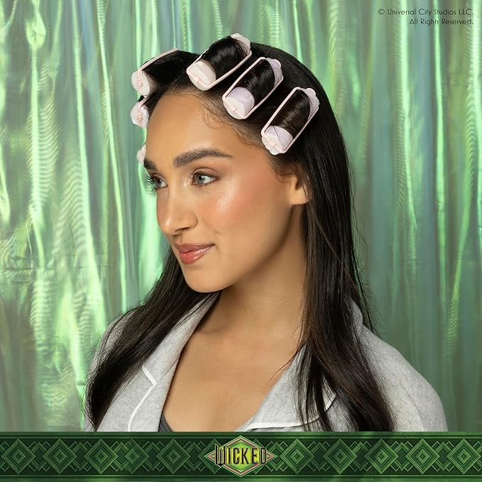 Wicked Glinda 6PK Satin Rollers - hair rollers - foam rollers - heatless hair curlers - Scunci by Conair (Pack of 2)
