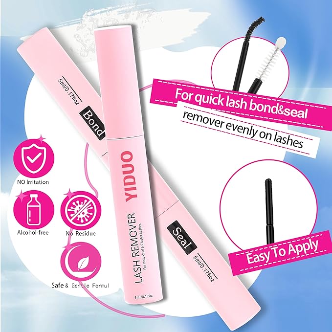 YIDUO 3 style Fairy lashes Clusters Kit with Bottom Clusters Lash Extensions 604Pcs 5-16mm Manga Extension False Eyelash Wispy Natural Wet-Look Lashes Extensions Combo Pack with Glue Removers