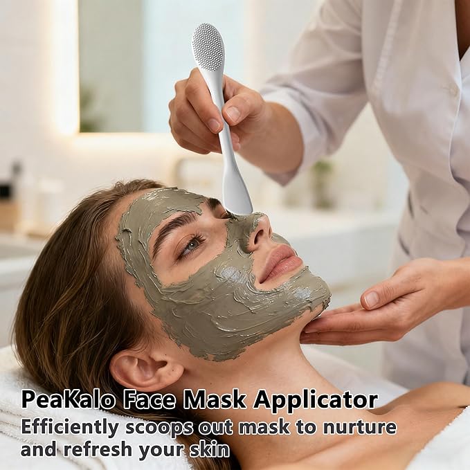 Silicone Face Scrubber Black Head Remover for Face- Appliances for Removing Make-up for Deep Cleansing Blackhead Remover Tools Face Spatula Makeup Removal Washing Brushes Pore Cleaner (Gray)
