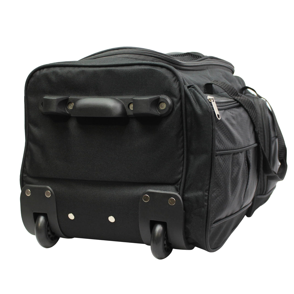 Dejuno 20-Inch Carry-On Rolling Duffle Bag - Black