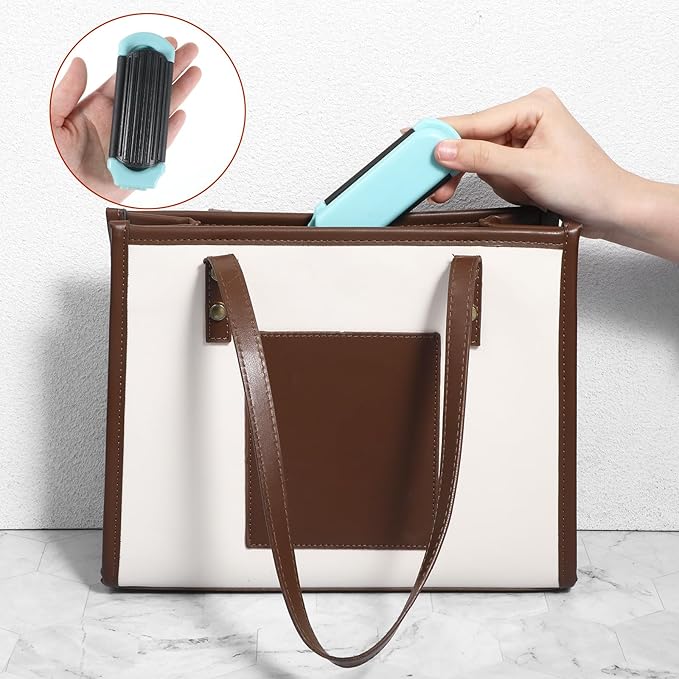 Foldable Hair Brush with Mirror, 2 Pcs Portable Travel Hairbrush Anti-static Mini Hair Brush Pocket Size Compact Massage Comb Hairstyling Tools for Women Girls Home Travel Gym Purse (Pink, Blue)