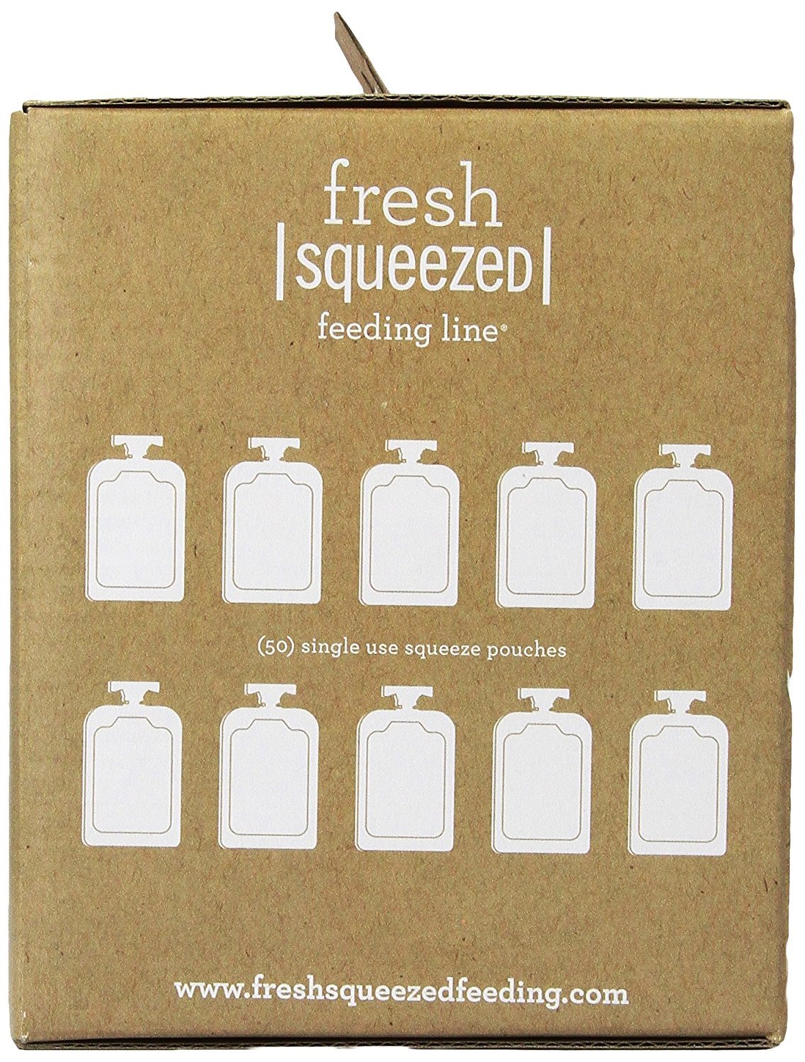 Infantino Disposable Squeeze Pouches, Baby Food Pouches for Portable Homemade Semi-Solid Food for Babies and Toddlers, BPA and PVC free, Freezer Safe, 50-Pack