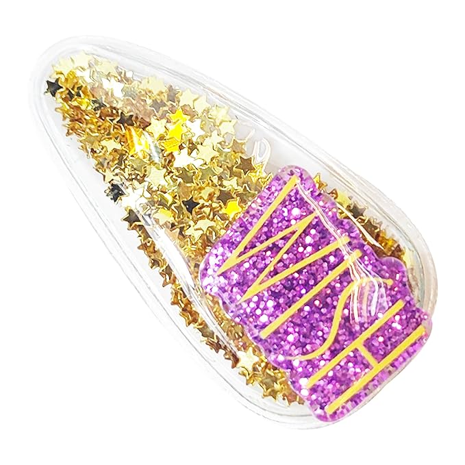 Disney Wish Girls Cute Hair Clips with Favorite Character Charms, Magical Confetti Hair Accessories for Toddlers Ages 3+