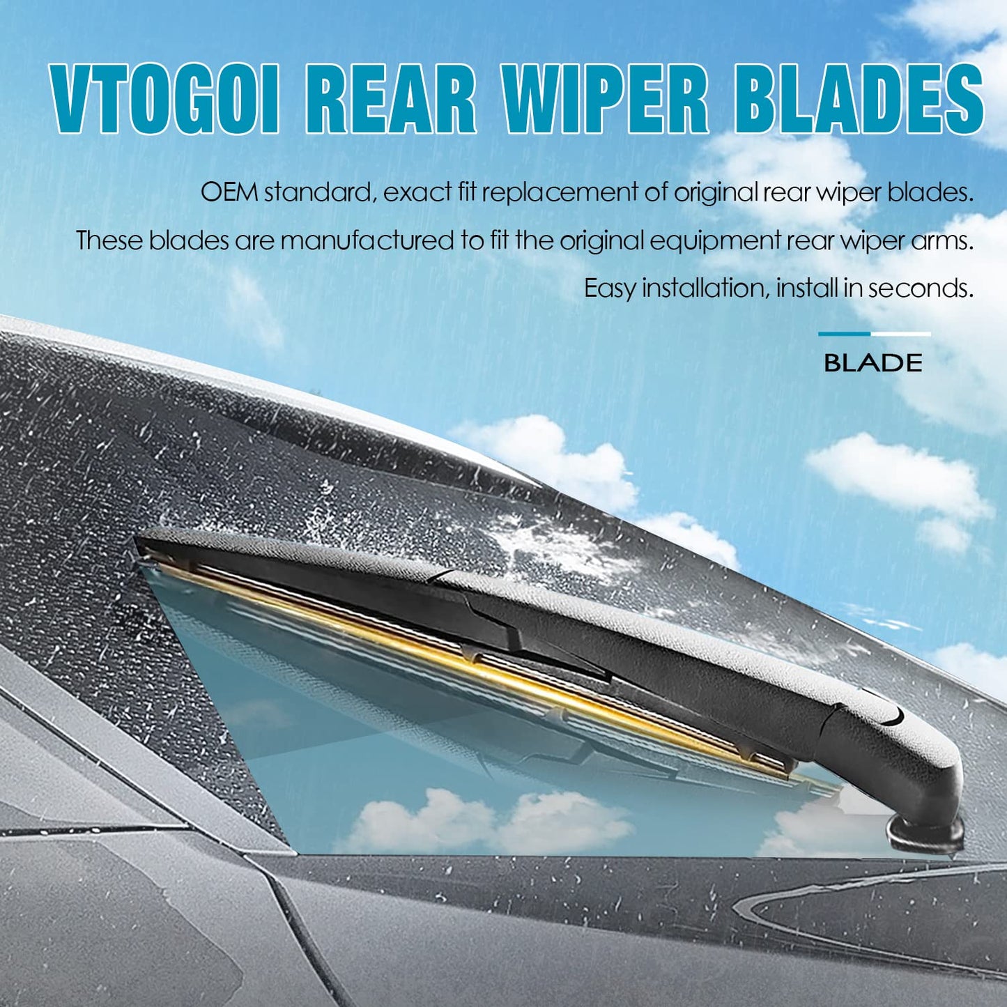 OEM Windshield Wiper Blades Replacement for Kia Sorento 2011-2015 Soul 2010-2019 Soul EV 2015-2019, All Weather Original Factory Quality Front & Rear Wipers Set 24"+20"+11" (Pack of 3)