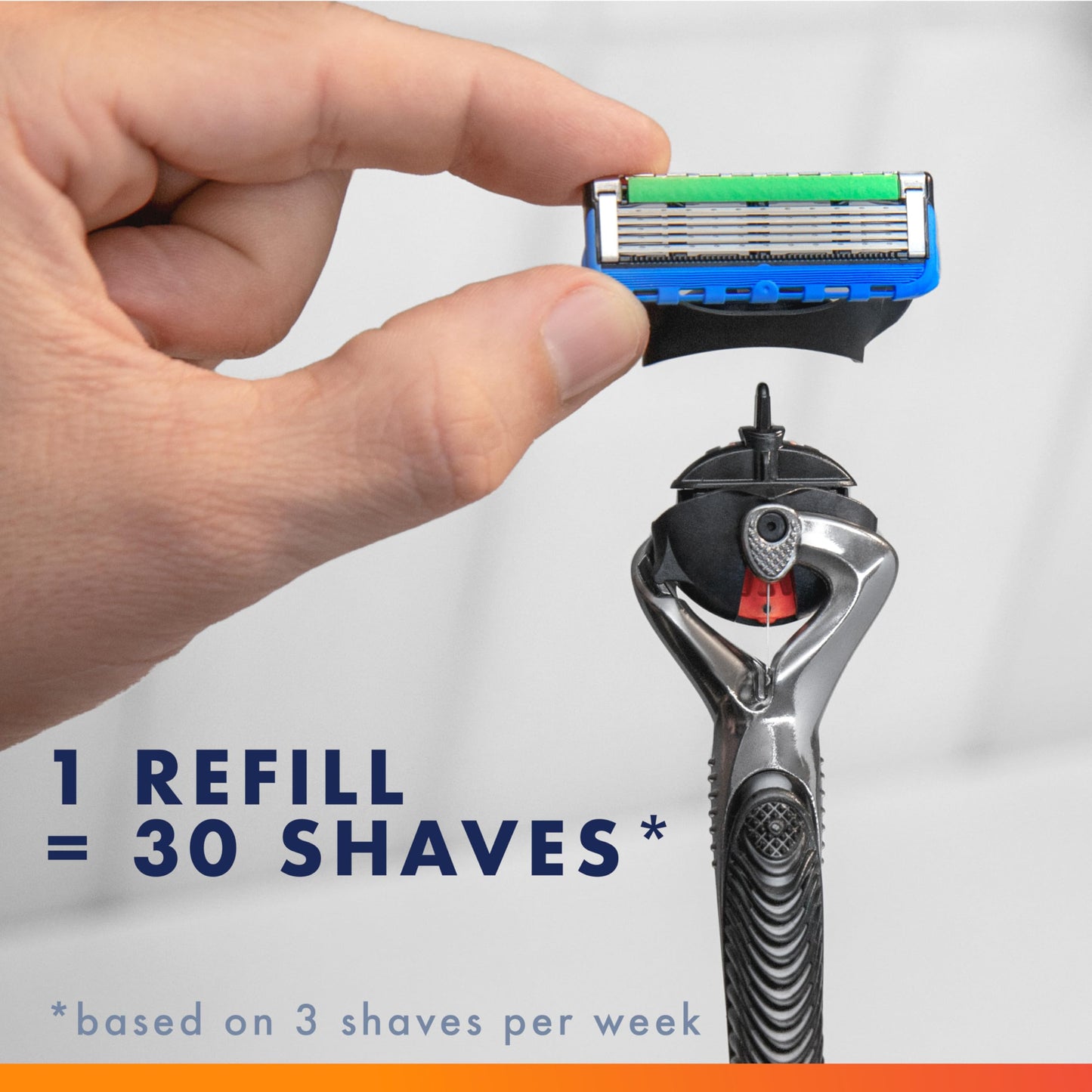 Gillette Fusion5 ProGlide Razor Blade Refills for Men, 5 Count
