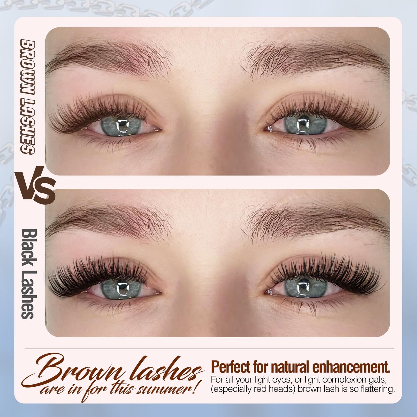 Mavphnee Brown Lash Clusters Kit Natural Eyelash Clusters Dark Brown Eyelash Extensions CC-Curly Pestañas Postizas Wispy Individual Lash Extensions Kit 8-16MM Brown Cluster Lashes 144PCS DIY Lash Kit